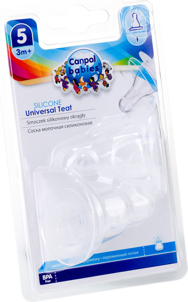Изображение товара Набор сосок Canpol Силиконовая Круглая / 18/330 (2шт)