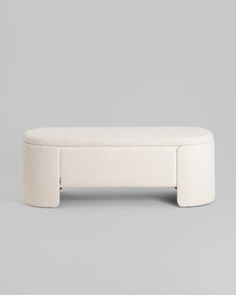 Изображение товара Банкетка Stool Group Taks с местом для хранения LV-112-S000 (букле белый)