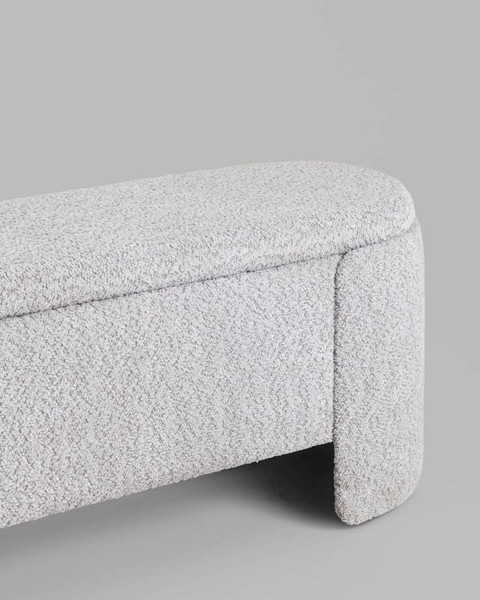 Изображение товара Банкетка Stool Group Taks с местом для хранения LV-112-S900 (букле светло-серый)