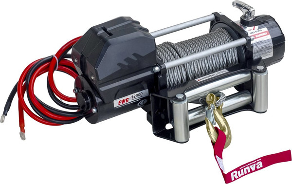 Изображение товара Лебедка электрическая Runva 12V Magnum 12000 lbs 5443кг / EWD12000F (стальной трос)