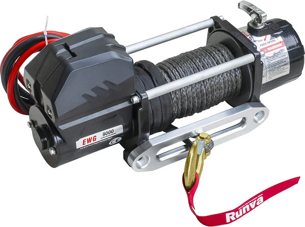 Изображение товара Лебедка автомобильная Runva 12V Magnum 9000 lbs 4200кг / EWG9000S (синтетический трос)