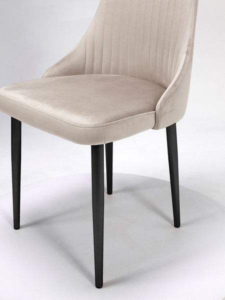 Изображение товара Стул Памир Руссо F06 Поворотный (светло-бежевый/черная опора)