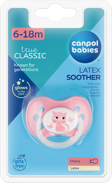 Изображение товара Пустышка Canpol Cute Animals Латексная Круглая 6-18 мес. / 22/594