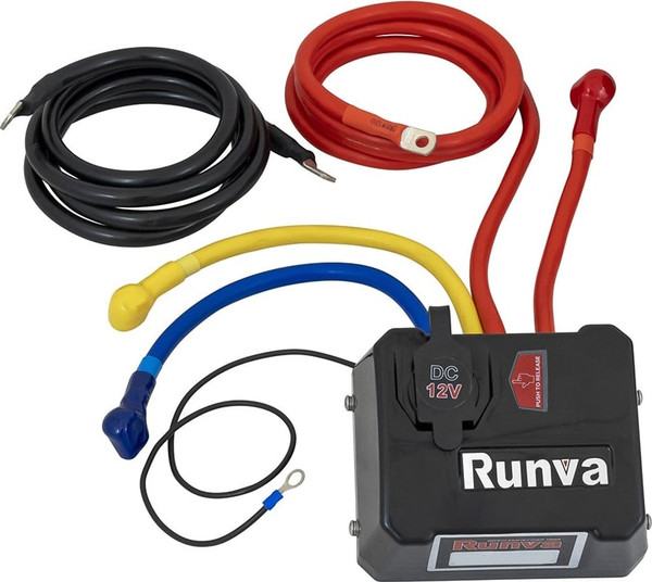 Изображение товара Лебедка электрическая Runva 12V 18000 lbs / EWB18000SSR (синтетический трос)