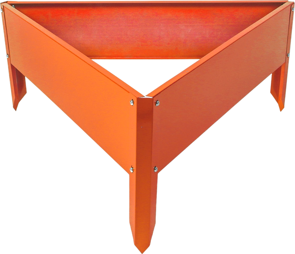 Изображение товара Грядка модульная GREENGO Клумба оцинкованная Терция 50x15см (оранжевый)