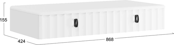 Изображение товара Туалетный столик ТриЯ Тиффани тип 1 407.004.000 (белый жемчуг/белый софт)