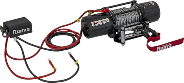 Изображение товара Лебедка электрическая Runva 12V Runva 6000 lbs 2722кг / EWV6000S (стальной трос)