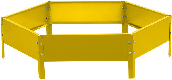 Изображение товара Грядка модульная GREENGO Клумба оцинкованная 80см (желтый)