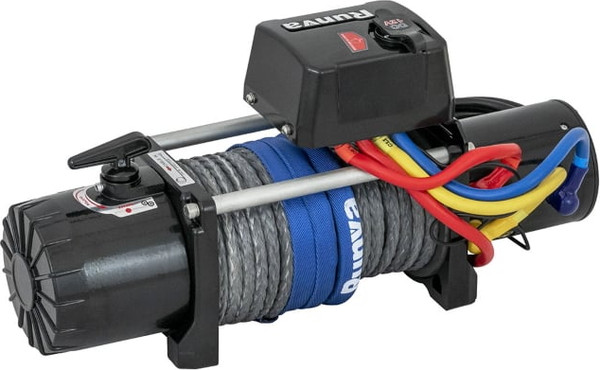 Изображение товара Лебедка электрическая Runva 12V 9500 lbs 4350кг / EWV9500SSR (синтетический трос)