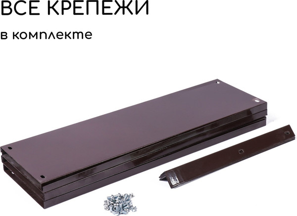 Изображение товара Грядка модульная GREENGO Клумба оцинкованная 60см (коричневый)