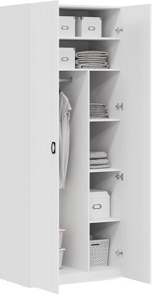 Изображение товара Шкаф ТриЯ Тиффани 407.001.000 (белый жемчуг/белый софт)