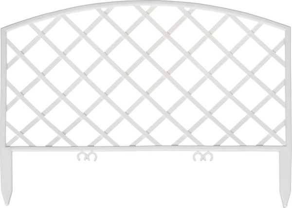 Изображение товара Изгородь декоративная GREENGO Romanika 35x220см 5 секций (белый)