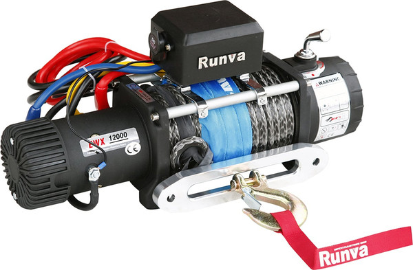 Изображение товара Лебедка электрическая Runva 24V 12000 lbs 5443кг / EWX12000SR24V (синтетический трос)