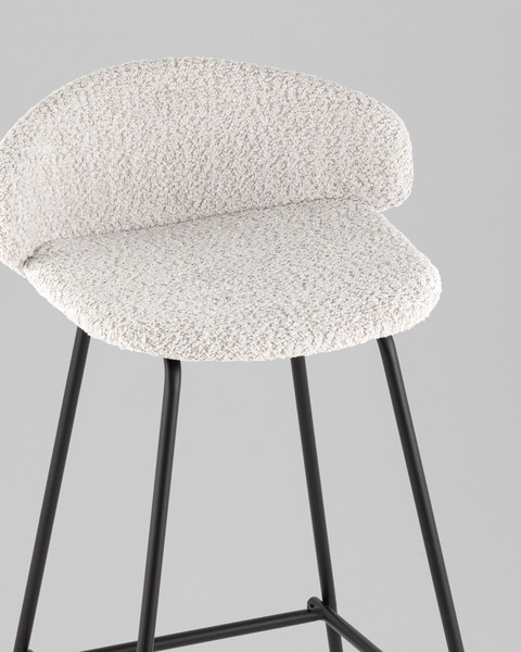 Изображение товара Стул барный Stool Group Nita 9091C UF998-14 (букле светло-серый)