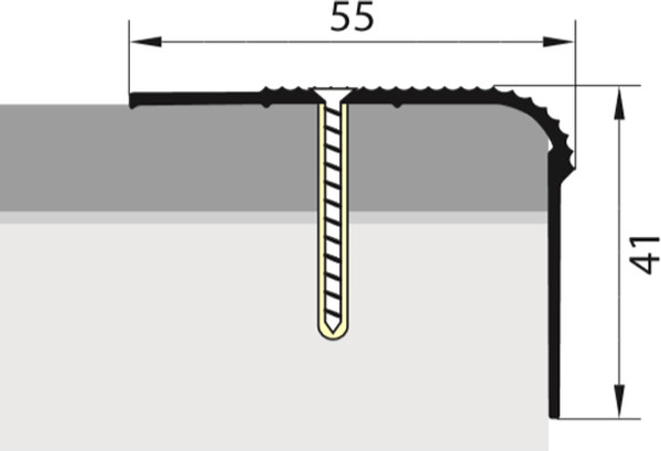 Изображение товара Профиль декоративный Русский Профиль Угловой 55x41x1800мм (дуб жемчужный)