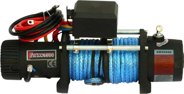 Изображение товара Лебедка электрическая Runva 12V 9500 lbs 4350кг / EWXC9500SSR (синтетический трос)