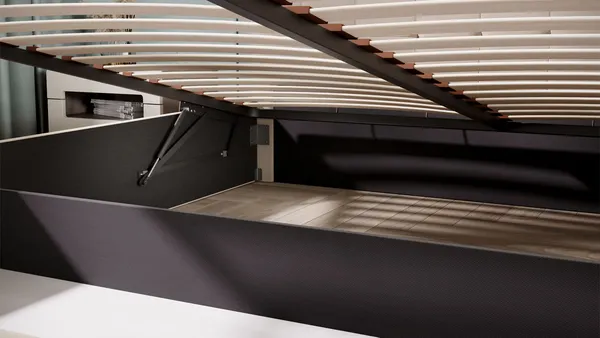 Изображение товара Двуспальная кровать ТриЯ Эмма 1800 (велюр Confetti Cream)