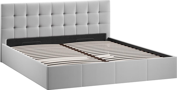 Изображение товара Двуспальная кровать ТриЯ Эмма 1800 (велюр Confetti Silver)