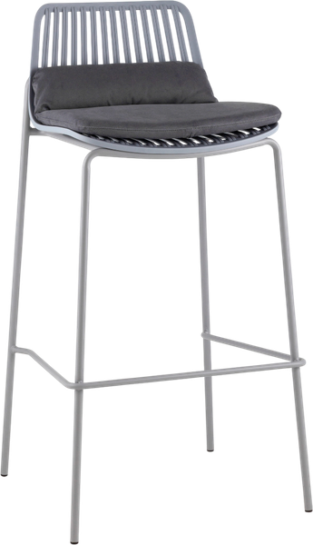 Изображение товара Стул барный Stool Group Louran с подушкой D-012H-75 (серый)