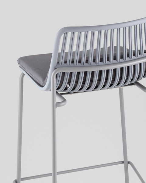 Изображение товара Стул барный Stool Group Louran с подушкой D-012H-75 (серый)