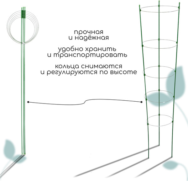 Изображение товара Опора для растений GREENGO Кустодержатель 9918644 (зеленый)