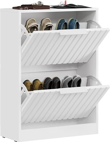 Изображение товара Тумба для обуви ТриЯ Хилтон 303.012.000 (белый снег/белый матовый)