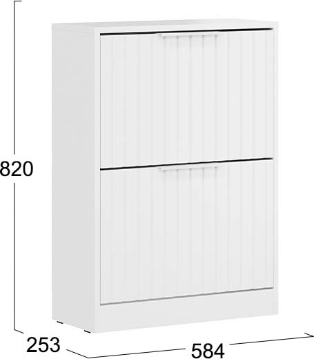 Изображение товара Тумба для обуви ТриЯ Хилтон 303.012.000 (белый снег/белый матовый)