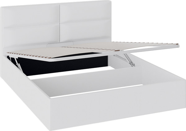 Изображение товара Двуспальная кровать ТриЯ Глосс 1600 ТД 319.01.02 (белый)