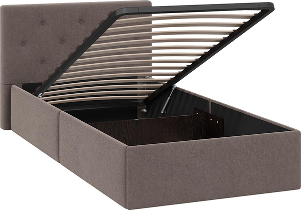 Изображение товара Односпальная кровать ТриЯ Тейлор Велюр Neo (бежевый)