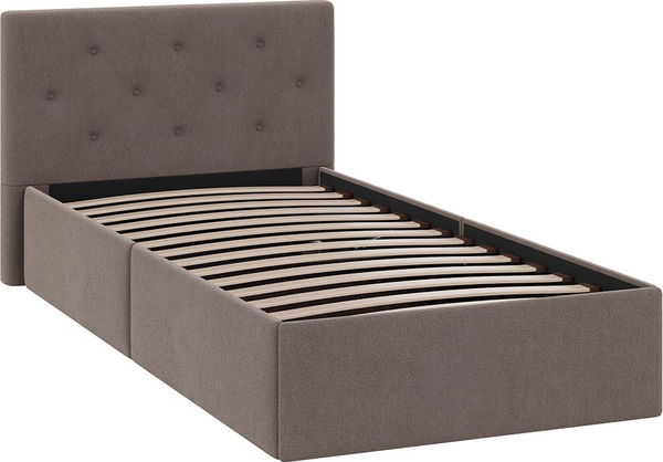 Изображение товара Односпальная кровать ТриЯ Тейлор Велюр Neo (бежевый)