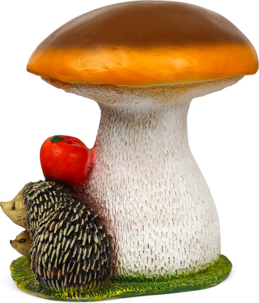 Изображение товара Фигурка для сада Хорошие сувениры Гриб белый с ежами и яблоком / 1259511
