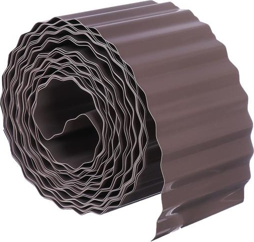 Изображение товара Бордюр садовый GREENGO 10см 9м толщина 0.6мм / 4239447 (темно-коричневый)