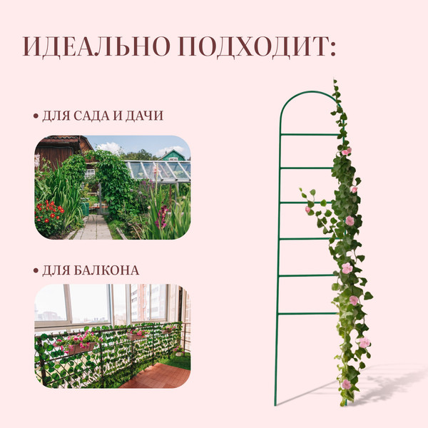 Изображение товара Шпалера Sima-Land Лестница 5135792 (зеленый)