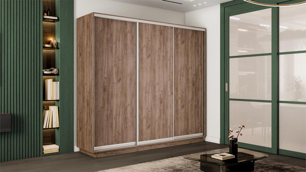 Изображение товара Шкаф-купе ТриЯ Румер-2 СШК 3.180.60-11.11.11 3-х дверный (дуб крафт табачный)