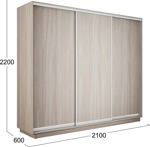 Изображение товара Шкаф-купе ТриЯ Румер-2 СШК 3.210.70-11.11.11 3-х дверный (ясень шимо светлый/ясень шимо светлый/ясень шимо светлый/ясень шимо светлый)