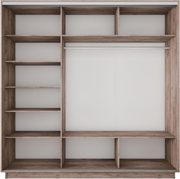 Изображение товара Шкаф-купе ТриЯ Румер-2 СШК 3.210.70-11.13.11 3-х дверный (дуб крафт табачный/дуб крафт табачный/зеркало/дуб крафт табачный)