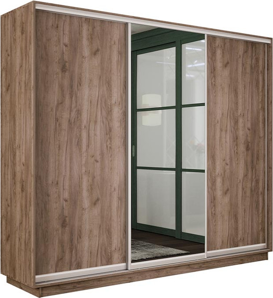 Изображение товара Шкаф-купе ТриЯ Румер-2 СШК 3.210.70-11.13.11 3-х дверный (дуб крафт табачный/дуб крафт табачный/зеркало/дуб крафт табачный)