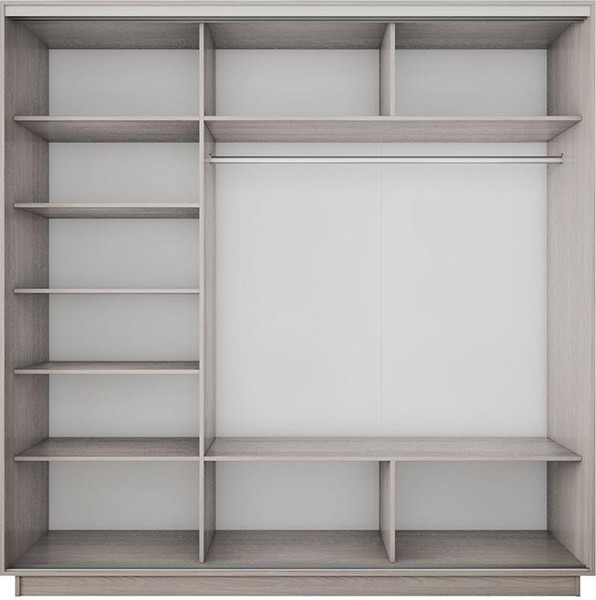 Изображение товара Шкаф-купе ТриЯ Румер-2 СШК 3.210.70-11.13.11 3-х дверный (ясень шимо светлый/ясень шимо светлый/зеркало/ясень шимо светлый)