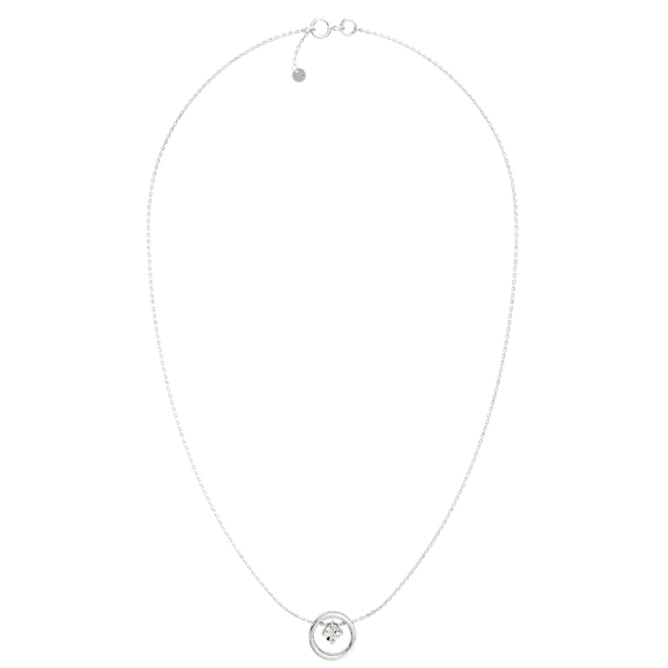 Изображение товара Комплект ювелирных украшений из серебра ZORKA Геометрия с бриллиантами (колье 05D0001 45см, браслет 06D0078 18см, серьги 03D0078)