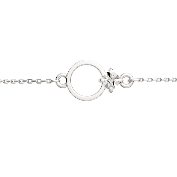 Изображение товара Комплект ювелирных украшений из серебра ZORKA Геометрия с бриллиантами (колье 05D0001 45см, браслет 06D0078 18см, серьги 03D0078)