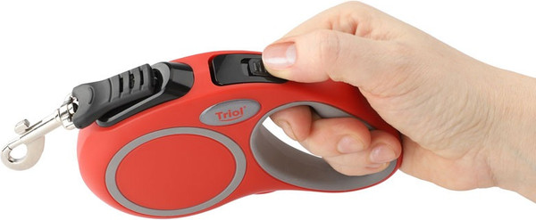 Изображение товара Поводок-рулетка Triol Urban / 11121008 (XS, 3м лента, красный)