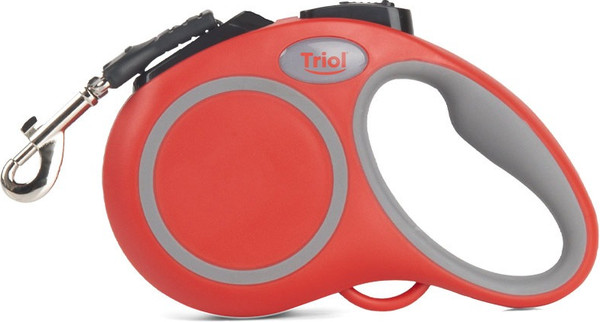 Изображение товара Поводок-рулетка Triol Urban / 11121008 (XS, 3м лента, красный)