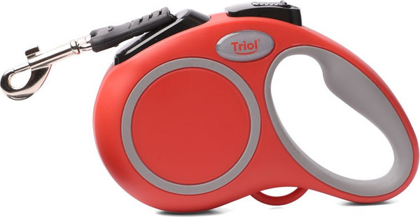 Изображение товара Поводок-рулетка Triol Urban / 11121008 (XS, 3м лента, красный)