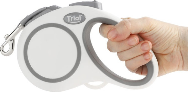 Изображение товара Поводок-рулетка Triol Urban / 11121013 (M, 5м лента, белый)