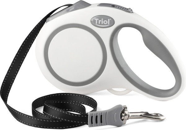 Изображение товара Поводок-рулетка Triol Urban / 11121013 (M, 5м лента, белый)
