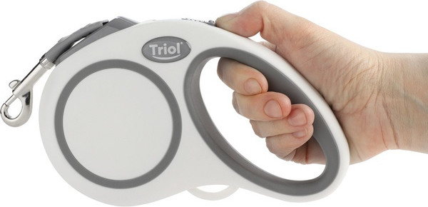 Изображение товара Поводок-рулетка Triol Urban / 11121013 (M, 5м лента, белый)