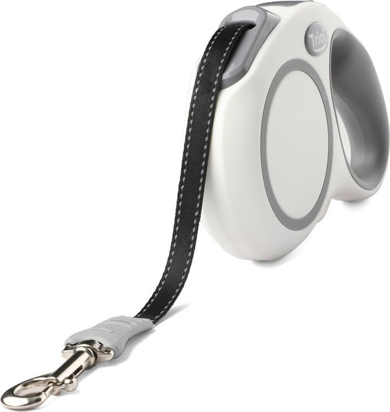 Изображение товара Поводок-рулетка Triol Urban / 11121013 (M, 5м лента, белый)