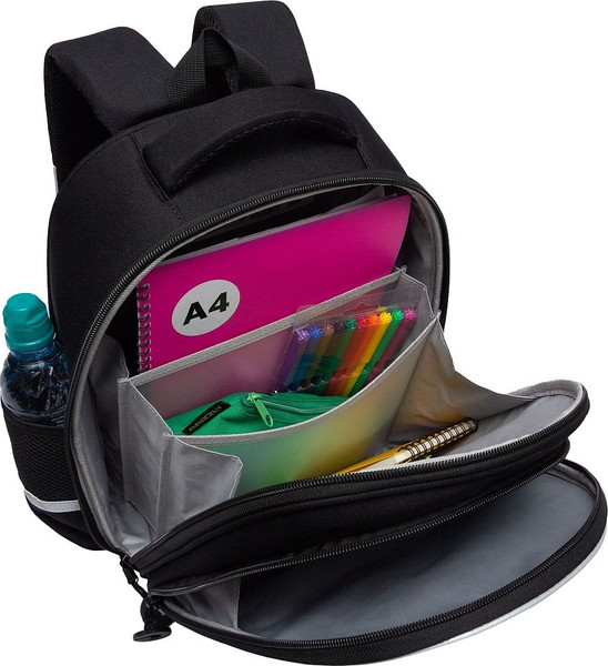 Изображение товара Школьный рюкзак Grizzly RAz-587-8 (черный/серый)