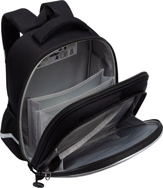 Изображение товара Школьный рюкзак Grizzly RAz-587-8 (черный/серый)