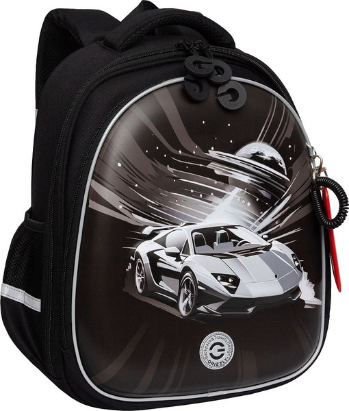 Изображение товара Школьный рюкзак Grizzly RAz-587-8 (черный/серый)